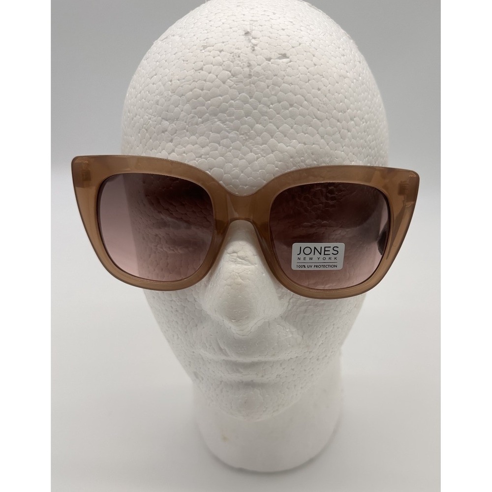 JONES‎ of New York women's sunglasses Tan Brown designer statement NWT